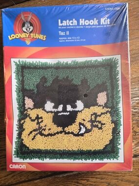 Caron Looney Tunes Taz Craft Panel - Vintage - Never opened